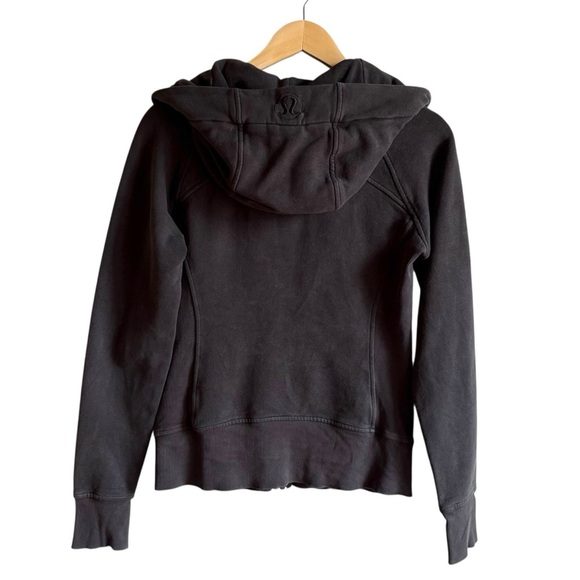 Lululemon Scuba Hoodie Light Cotton Fleece Black Size 4 - Picture 5 of 13